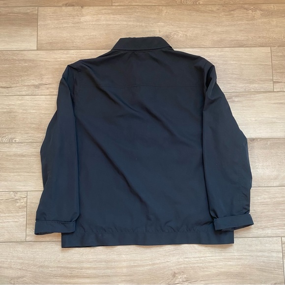 Gap Jacket X-Large Lightweight Black Full Zip Nylon Coat Y2K Workwear Style - Picture 2 of 4